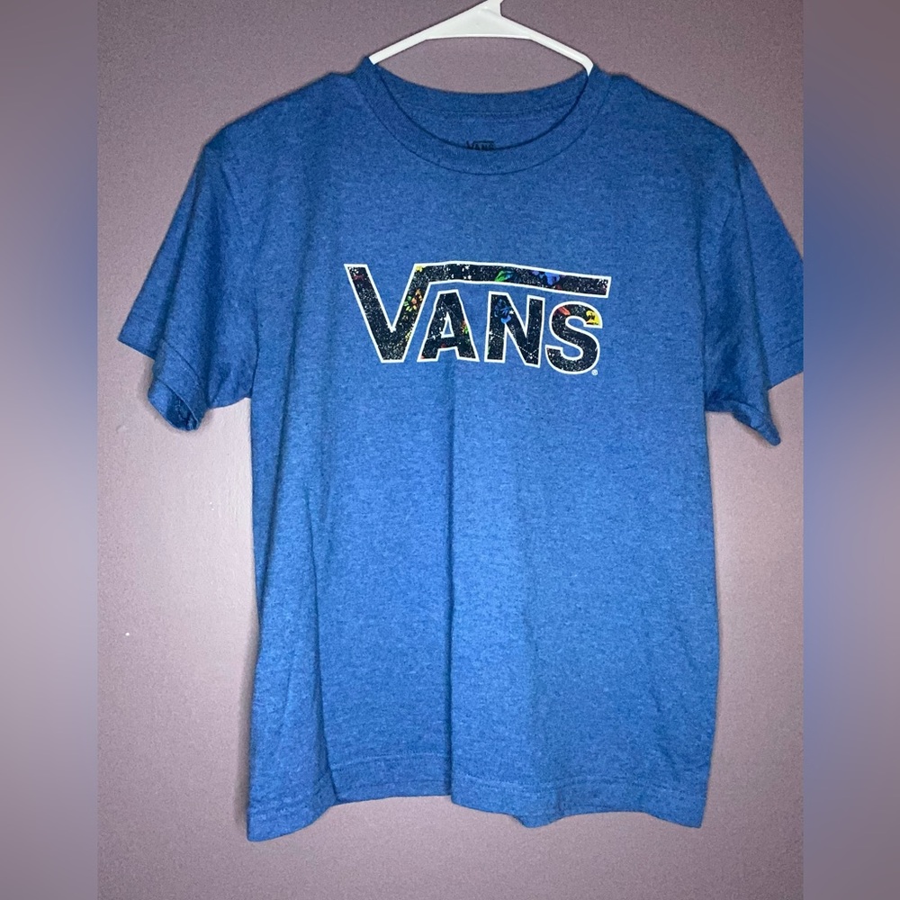 Vans Classic Crew Neck T-Shirt Blue Size Medium
